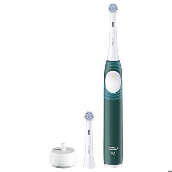 Eltrisk tandborste - ORAL-B - iO Series 2 - Skoggrön - 3 lägen - Resefodral ingår