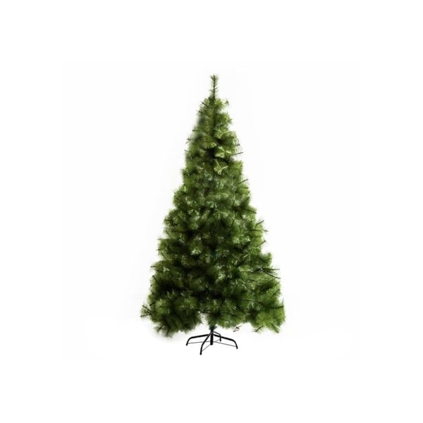 Kunstig juletræ HOMCOM 210 cm med 505 grene og metalstativ, velegnet til indendørs brug.