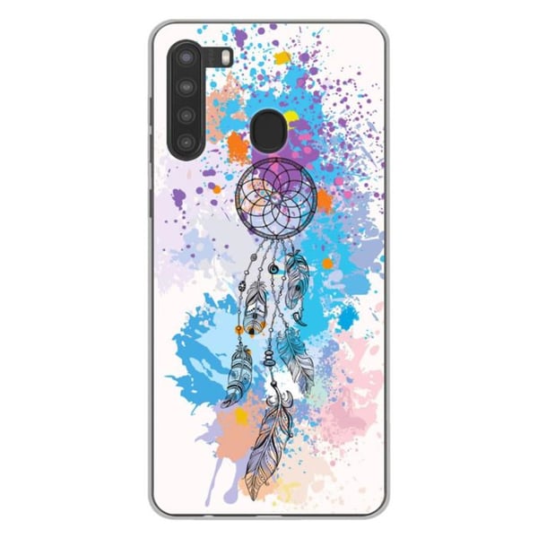 1001Coques - Silikonfodral kompatibelt med Samsung Galaxy A21 - Drömfångarmotiv i färg - Originaldesign tryckt i Frankrike