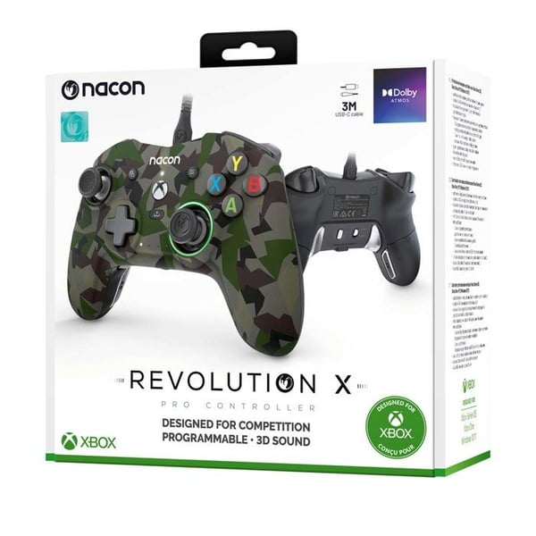 Spelkontroll - NACON - Nacon - Trådad - Skogs-kamouflage - Kompatibel med Xbox/PC