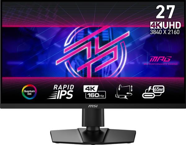 Spel-PC-skärm - MSI - 27'' - UHD - 160Hz - Snabb IPS-panel - 0,5ms - Höjdjusterbar - PG274URF QD
