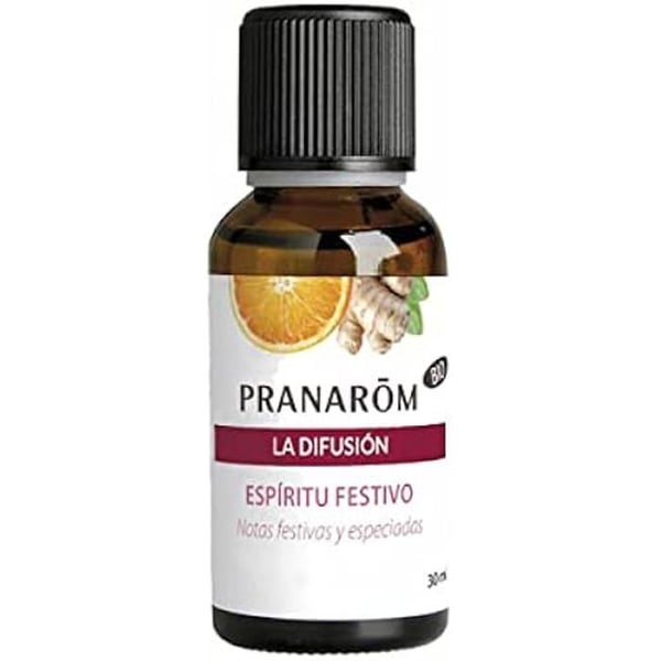 Diffuser av eterisk olja - PRANARÔM - Festlig anda Ekologisk - 30 ml - Trådlös - Multikolor