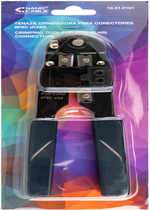 Krämpverktyg - Nano Kabel - Metallkrimpzång - Blå färg - RJ45 - RoHS-kompatibel