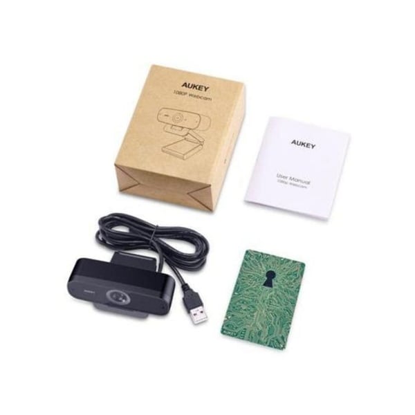 Aukey PC-W3 Stream Series Full HD-webbkamera med 1/2,9"-CMOS-sensor svart