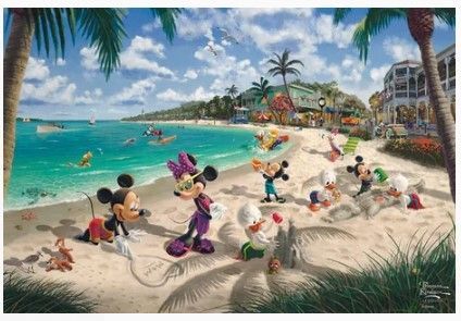 Pussel - SCHMIDT SPIELE - DISNEY, Mickey & Minnie i Florida - 200 bitar - Från 7 år