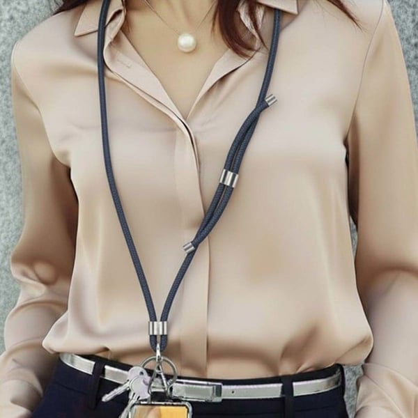 Halsband - AVIZAR - 150cm - Nylon - Universell Fäste - Marinblå