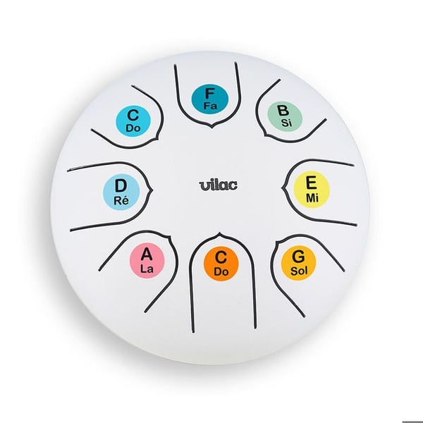 Tungtrumma - VILAC - 8379 - Stämd i C-dur - Diameter 15 cm - Levereras med pinnar