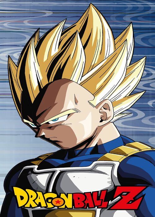 DRAGON BALL Z – Vegeta Super Saiyan – Strandhandduk – 100 % bomull – Mått 70 x 140 cm