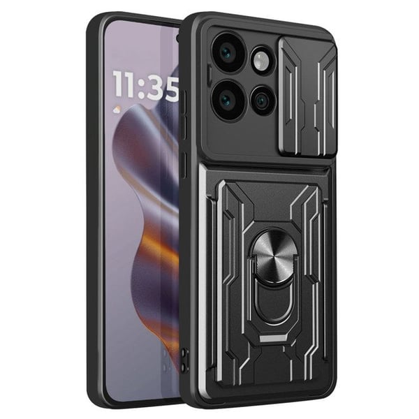 Skal för Motorola Edge 50 Neo - AVIZAR - Stötfångare - Kameraskydd - Videostativ - Kortfack