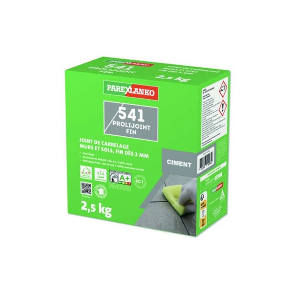Gemensam kakel PAREXLANKO 541 Prolijoint Fin - Grå Cement - 2,5 kg - L541CIMENT2.5 Gemensam kakel PAREXLANKO 541 Prolijoint Fin - Grå Cement - 2,5 kg - L541CIMENT2.5
