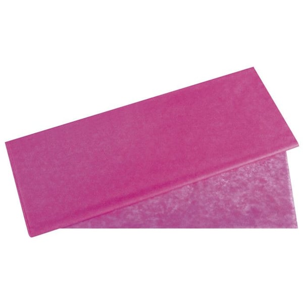 Silkespapper, ljusbeständigt, nejlikrosa, 50x75cm, 17g/m², färgbeständigt, 5 ark