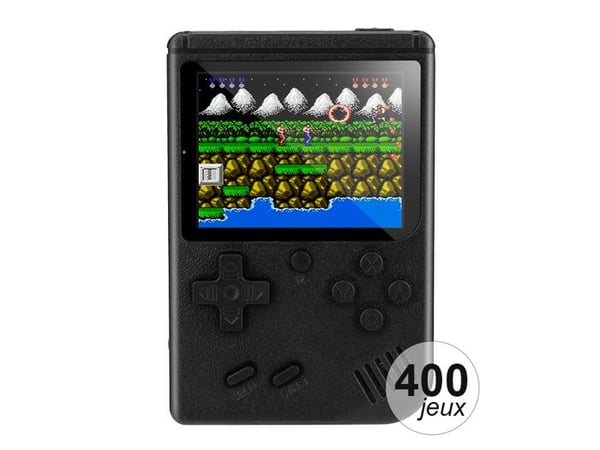 Konsol emulator 400 spel Retro Modell Svart