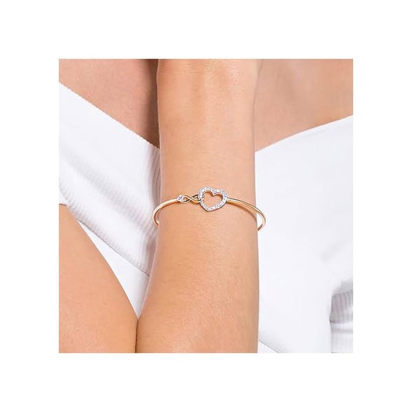Armring - SWAROVSKI - Jonc - Infinity - Metall - Kristall - Rosa