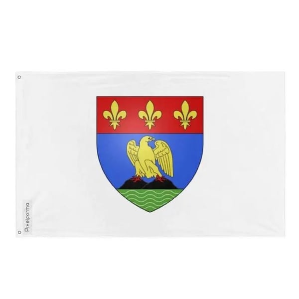Drapeau La Malbaie – 160 x 240 cm – PFC-resistent – 2 metallöljett – Inomhus / Utomhus – Pixelforma