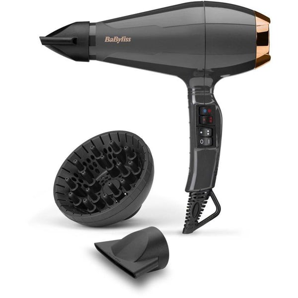 Hårtork - BaByliss - 6719DE Air Pro 2200 - Prestanda, professionell kvalitet, glans - Tillverkad i Italien