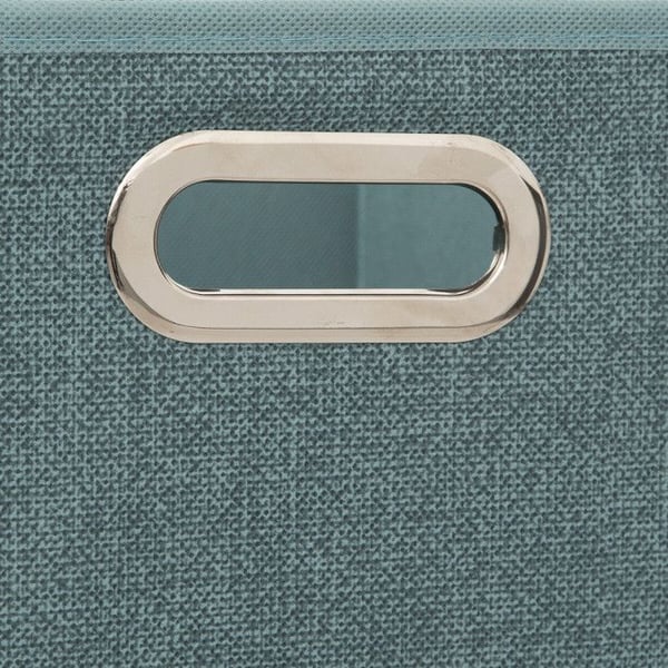 Förvaringslåda 31 x 31 x 31 cm Atmosphera - Petrol Melange - 4 förvaringslådor