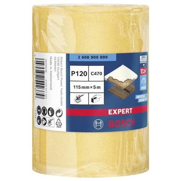 Bosch tillbehör EXPERT C470 2608900899 Operforerad sandpappersrulle 120 grit 1 st(s)