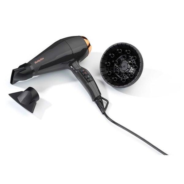 Hårtork - BaByliss - 6719DE Air Pro 2200 - Prestanda, professionell kvalitet, glans - Tillverkad i Italien