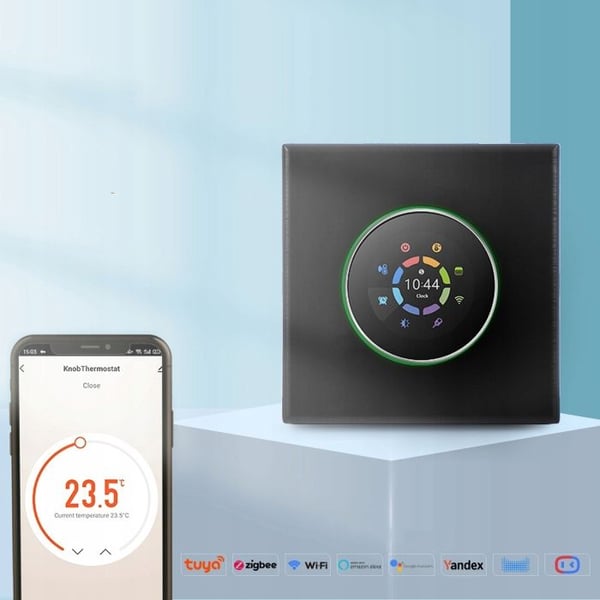 Termostat WiFi - ARHATREYA - BHT-7000 - TFT-skärm - Röststyrning - Svart