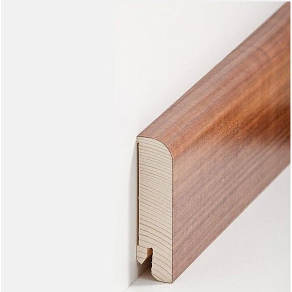 PROVISTON Fanerad träsockel 20 x 80 x 2500 mm valnöt 12,5 meter | 5 stycken