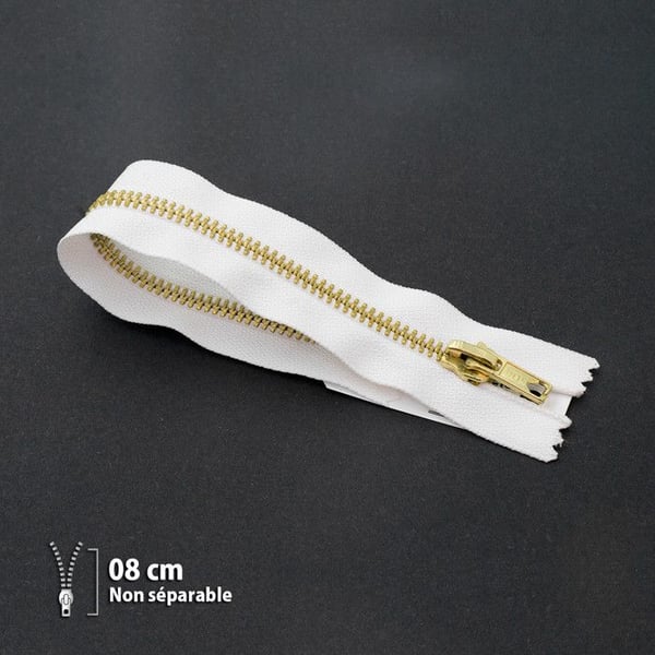 Dragkedja Z14 - mässing Icke separerbar 6mm - 8 cm - 7114400008