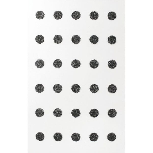 MégaCréa DIY - Termotransfermönster för textil anpassning Rund Svart 1 cm