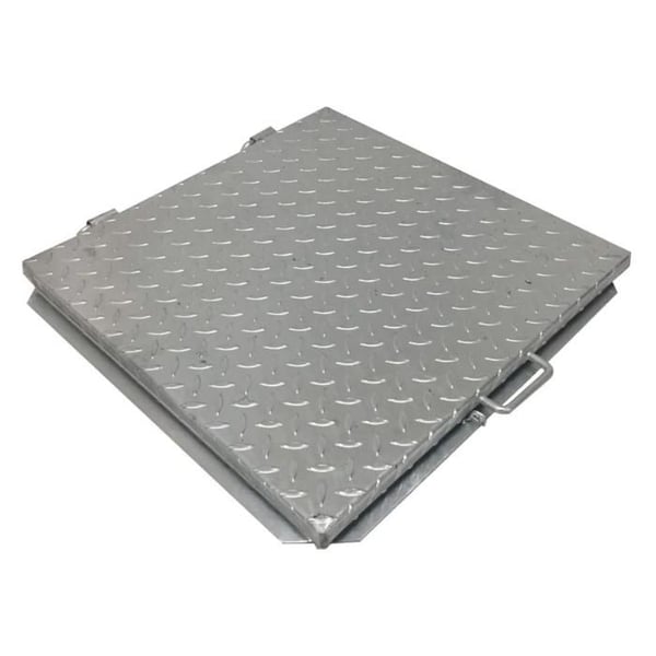 EINSIDE Förstärkt Brunnslock, Lock för Galvaniserad och Ribbad Ståltank – 60 x 60 cm