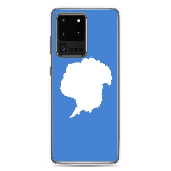 Telefonfodral – Antarktisk flagga – Kompatibel med Samsung Galaxy S20 – Mjuk skal – Stöttålig och slagbeständig – Pixelforma