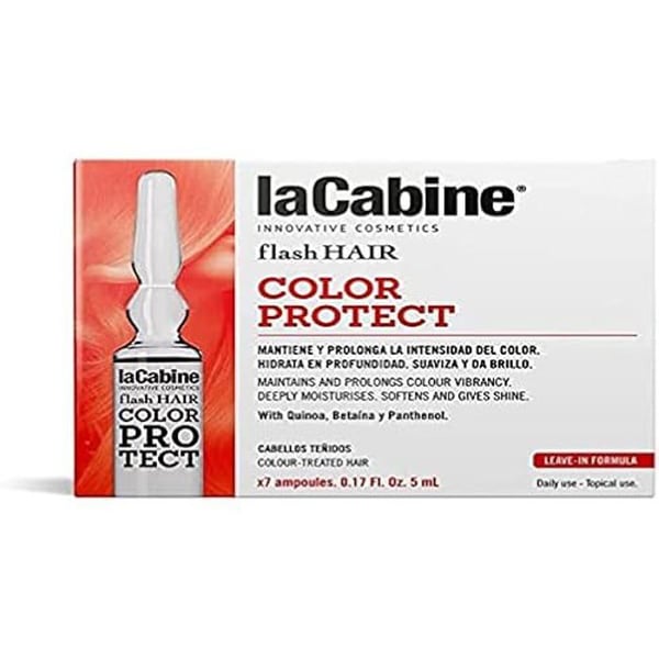 Hårvårdskräm - LA CABINE - Flash Hair Color Protect - 7 x 5 ml - Utan ammoniak - Färgat hår