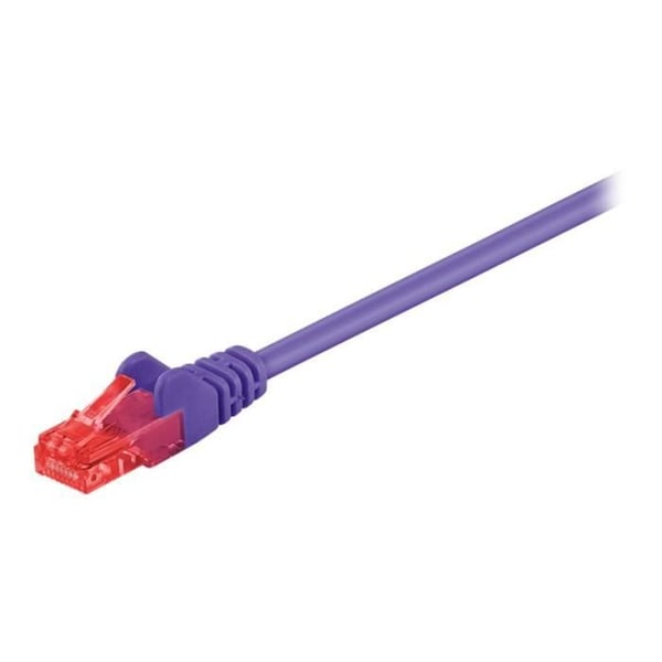 Kopplingskabel CAT 6 - GOOBAY - 15m - UTP - utan krok - Lila