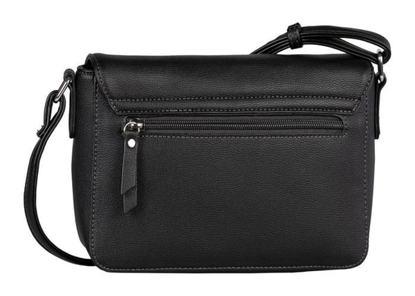 Skuldertaske - TOM TAILOR - Nance Flap Bag No Zip S - Sort - Polyurethan - 23x14x7 cm