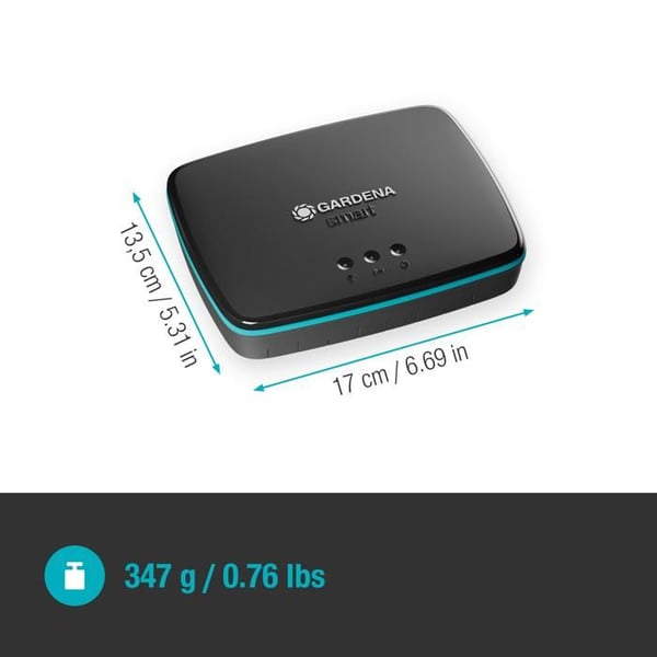 Anslutningsenhet - GARDENA - 19005-20 - Vit färg - Wi-Fi-anslutning - Kompatibel med Smart