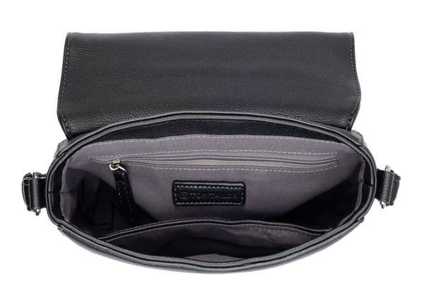 Skuldertaske - TOM TAILOR - Nance Flap Bag No Zip S - Sort - Polyurethan - 23x14x7 cm