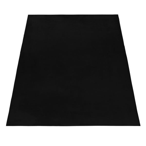 Matta - AYYILDIZ - Svart - 80x250 cm - Långt hår - Baksida i bomull - Shaggy