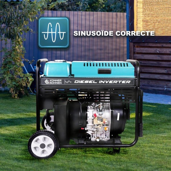 Köner & Söhnen dieselinvertergenerator KS 9500iDE ATSR 9500 W / 10000 W Elektrisk