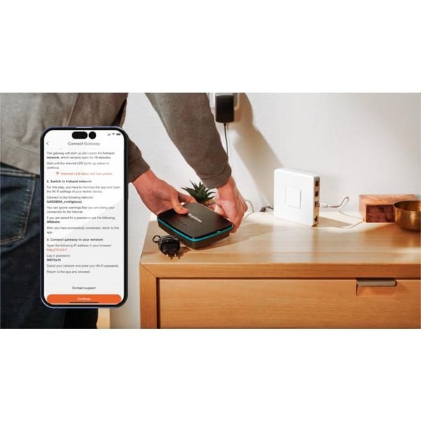 Anslutningsenhet - GARDENA - 19005-20 - Vit färg - Wi-Fi-anslutning - Kompatibel med Smart