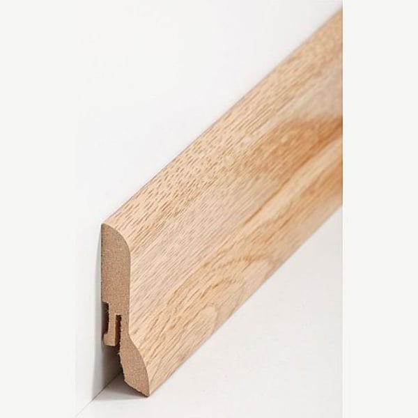 PROVISTON Sockel nr 367 MDF 20 x 60 x 2500 mm ek för att limma, skruva & spika, för att klämma Belagd MDF-kärna 12,5 meter | 5 stycken