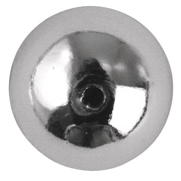 Plastpärlor, 8 mm ø, silver, kartong med 26 st
