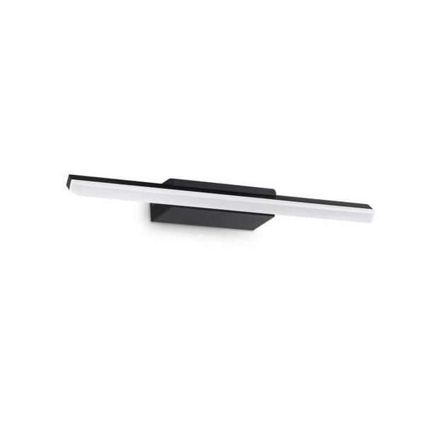 Svart spegel med integrerad LED-lampa för badrum - Ideal Lux RIFLESSO - Svart - 1100Lm 3000K IP44