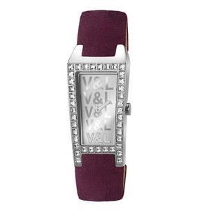 Damklocka - V & L - LONDON CLUB VL065603 - Quartz - Analog - Stålsryck