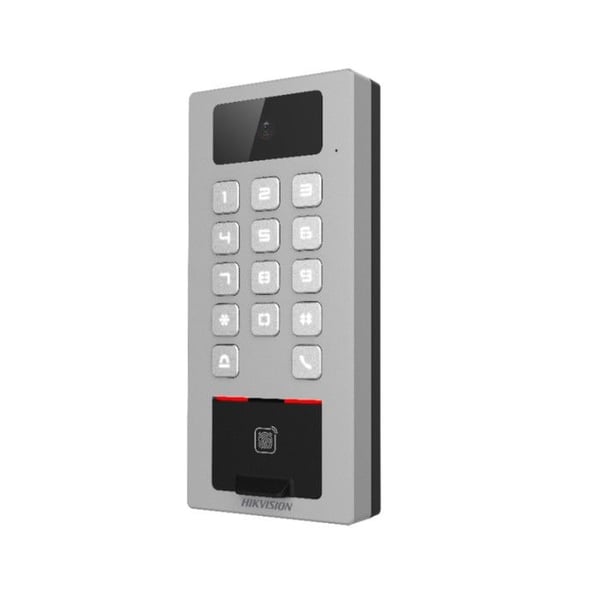 Åtkomstkontroll med IP65 IK09-kamera - Fingeravtryck, MF DESFire, QR-kort och PIN - 10 000 användare | 300 000 registreringar