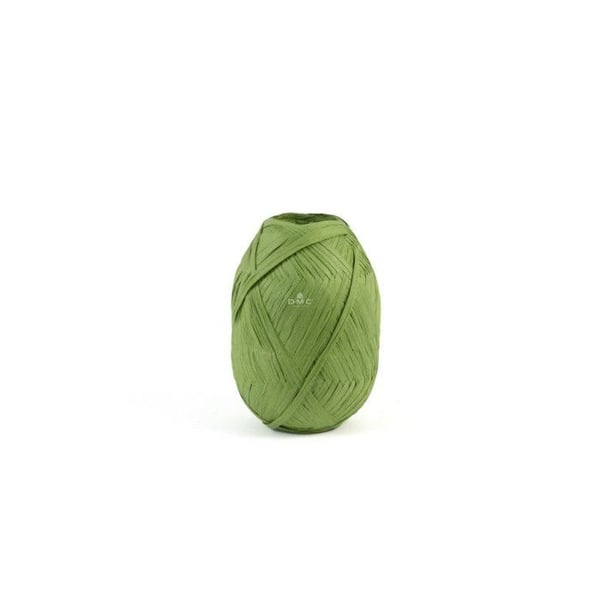 DMC - Raphia Eco Vita Raffia 50g Trikå Virkning Vävning Makramé Col. 08 grön
