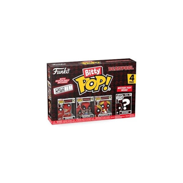Funko Bitty Pop Deadpool Dinopool Figur 4PK