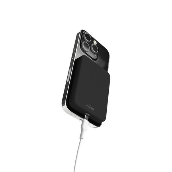 Trådløs powerbank - PURO - Slim Power Mag - 4200 mAh - MagSafe iPhone 12/13/14/15 - Sort