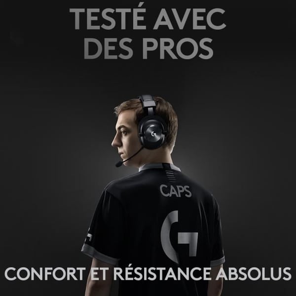 Gamer headset - Trådlös - Logitech G - Pro X - Bluetooth - PC - Svart