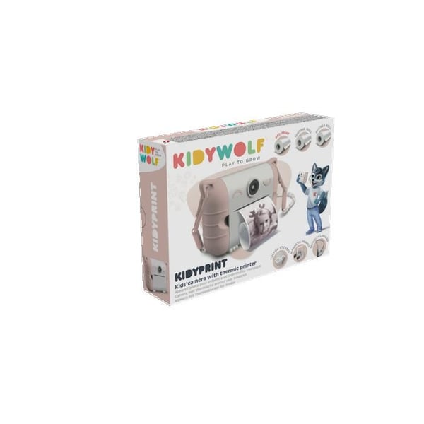 KIDYWOLF KIDYPRINT Rose - Termisk Kamera til Børn – Direkte Udskrivning - 5+