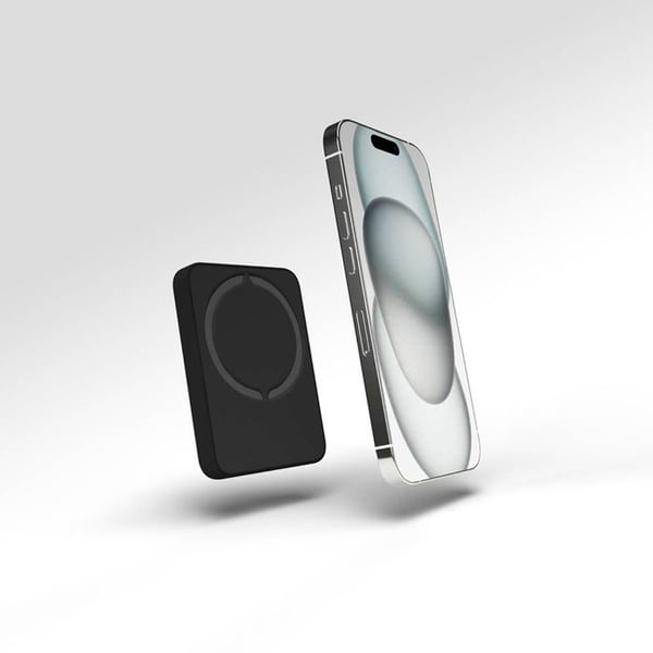 Trådløs powerbank - PURO - Slim Power Mag - 4200 mAh - MagSafe iPhone 12/13/14/15 - Sort