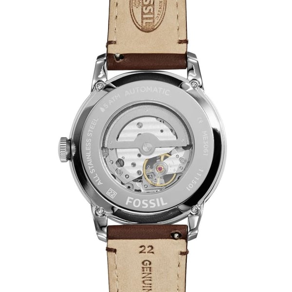 Klocka - Fossil - Townsman ME3061 - Automatisk - Svart urtavla - Elegant stål