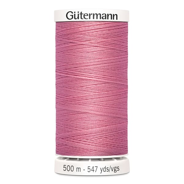 Fil hela textil 100% polyester 5 rullar av 500m 701920 - Att 889 - rosenbegonia