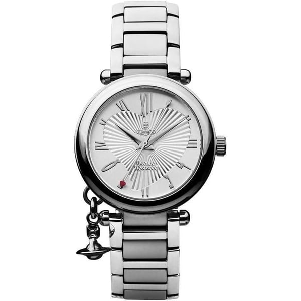 Damklocka - VIVIENNE WESTWOOD - VV006SL - Armband i rostfritt stål - Schweizisk kvartsrörelse - Orb-hänge